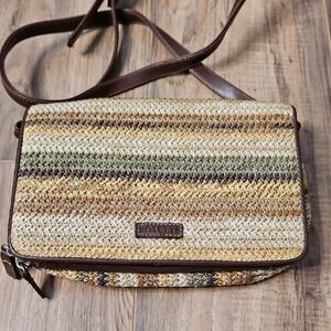 Rosetti Women's Multicolor Woven Crossbody Bag